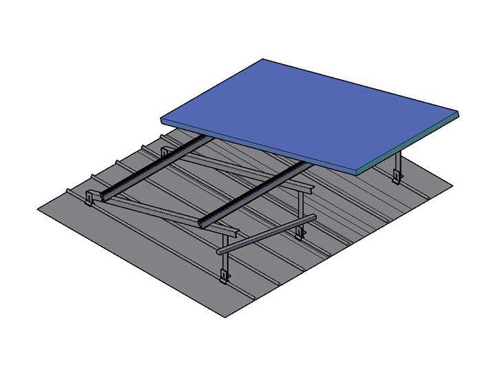 彩鋼瓦屋頂光伏支架（起角度）